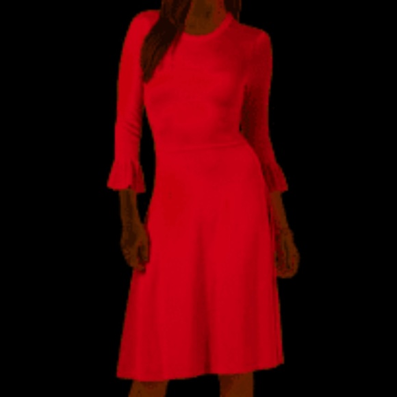 NWT Jessica Howard Petite Red Sweater Dress - Size PM - Picture 2 of 4